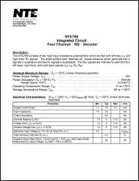 NTE799 Datasheet