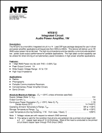 NTE812 Datasheet