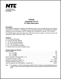 NTE846 Datasheet