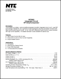 NTE863 Datasheet