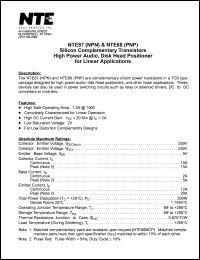 NTE87 Datasheet