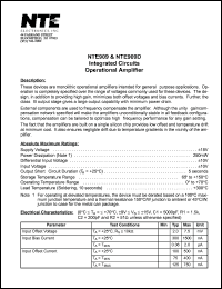NTE909 Datasheet