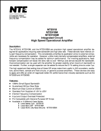 NTE918 Datasheet