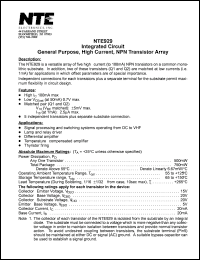 NTE929 Datasheet
