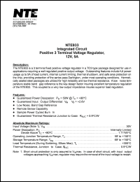 NTE933 Datasheet