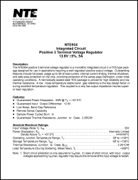NTE934 Datasheet