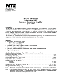 NTE938 Datasheet