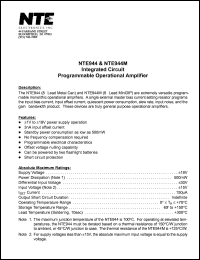 NTE944 Datasheet