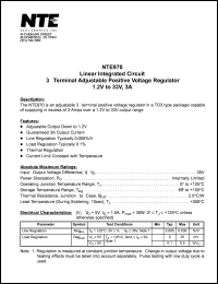 NTE970 Datasheet