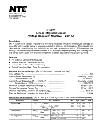 NTE971 Datasheet