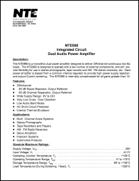 NTE990 Datasheet
