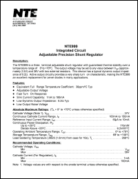 NTE999 Datasheet