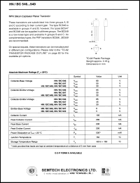 HN/BC547 Datasheet