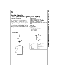 54ACT74DM-MLS Datasheet