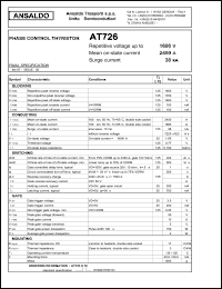 AT726S16 Datasheet