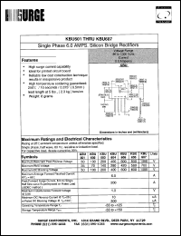 KBU601 Datasheet