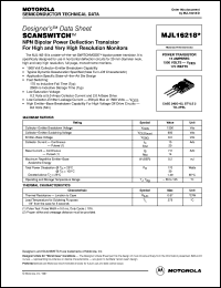 MJL16218 Datasheet