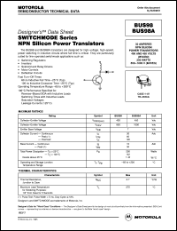 BUS98A Datasheet
