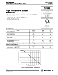 MJ802 Datasheet