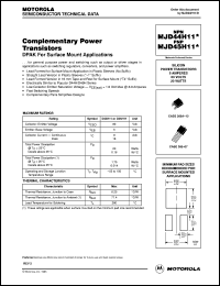 MJD45H11RL Datasheet