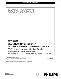 P80C58SBBB Datasheet