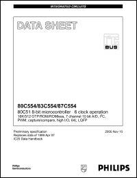 P83C554SFBD Datasheet