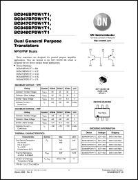 BC847BPDW1T1 Datasheet