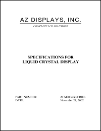 ACM2004G-NLGH-T Datasheet