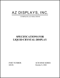 ACM4004E-FLBW-T Datasheet