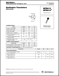 MPSA14 Datasheet