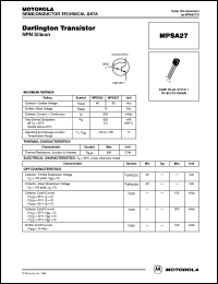MPSA27 Datasheet
