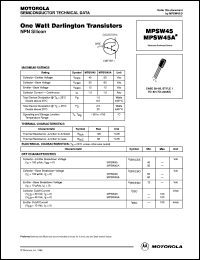 MPSW45 Datasheet