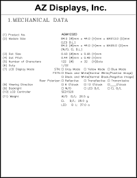 AGM1232D-RLGBS-T Datasheet