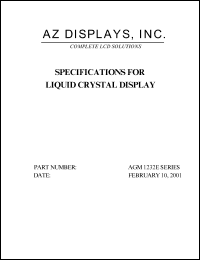AGM1232E-FEGTH-T Datasheet