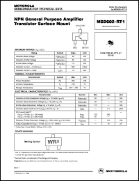 MSD602-RT1 Datasheet