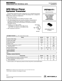 PZT651T1 Datasheet