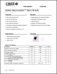 CSD01060A Datasheet