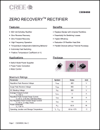 CSD04060A Datasheet