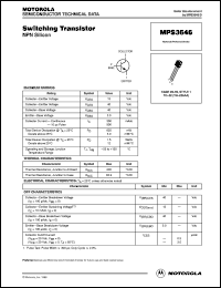 MPS3646RLRA Datasheet