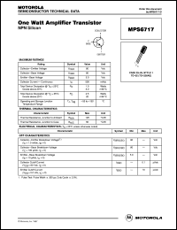 MPS6717RLRA Datasheet