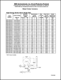 MDE-40D201K Datasheet