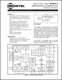 MT8910-1AP Datasheet