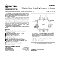 SP8861 Datasheet
