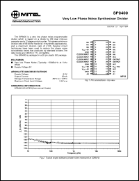 SP8400 Datasheet