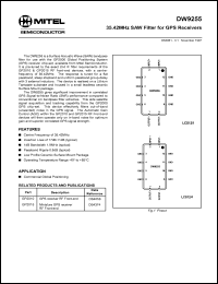 DW9255 Datasheet