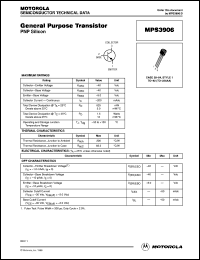 MPS3906RLRA Datasheet