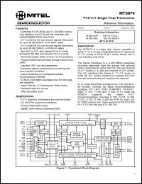 MT90733AP Datasheet