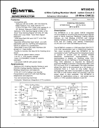 MT88E39AS Datasheet