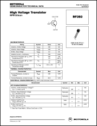 BF393ZL1 Datasheet