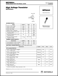 MPSA44 Datasheet